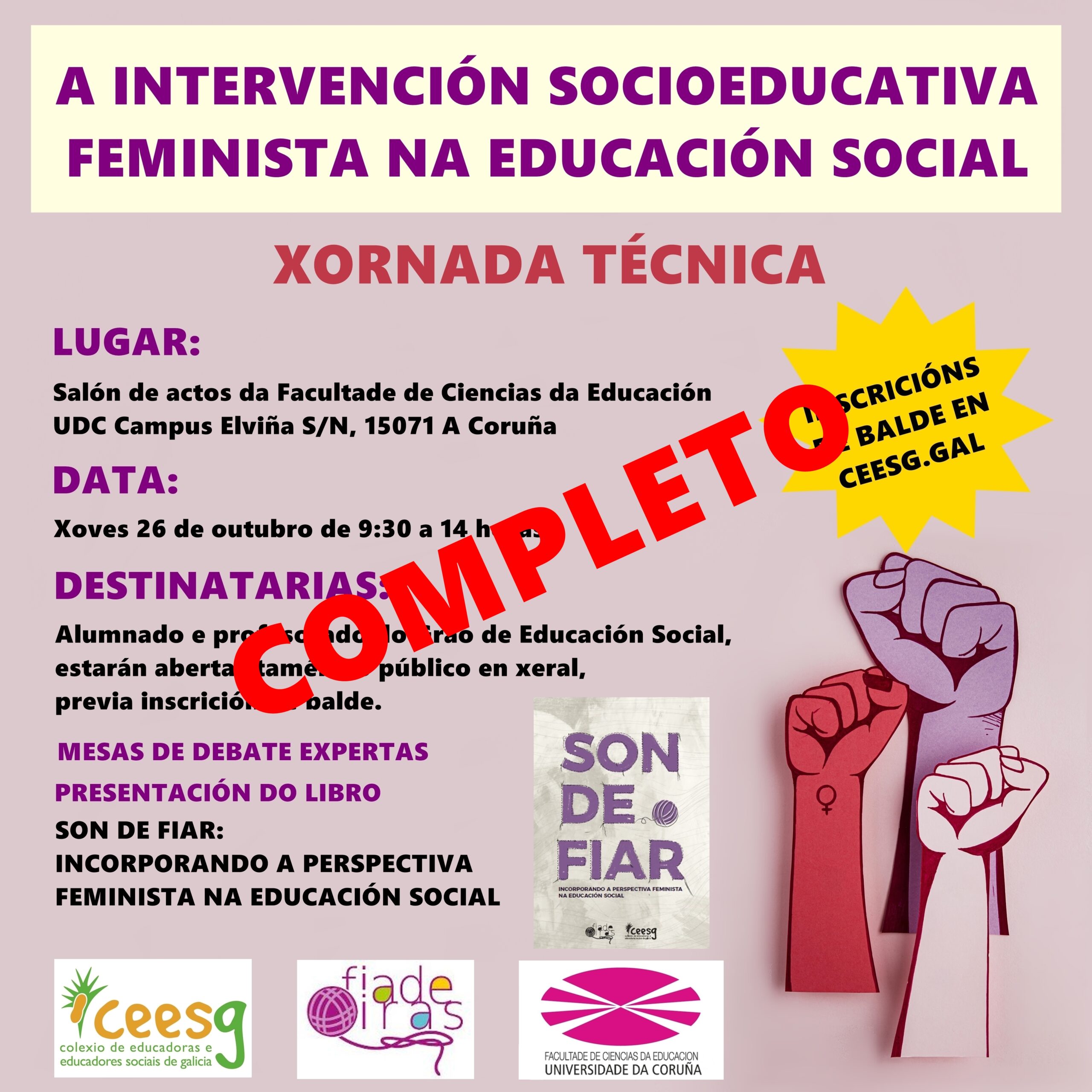 Xornada Educación Social Feminista na UDC