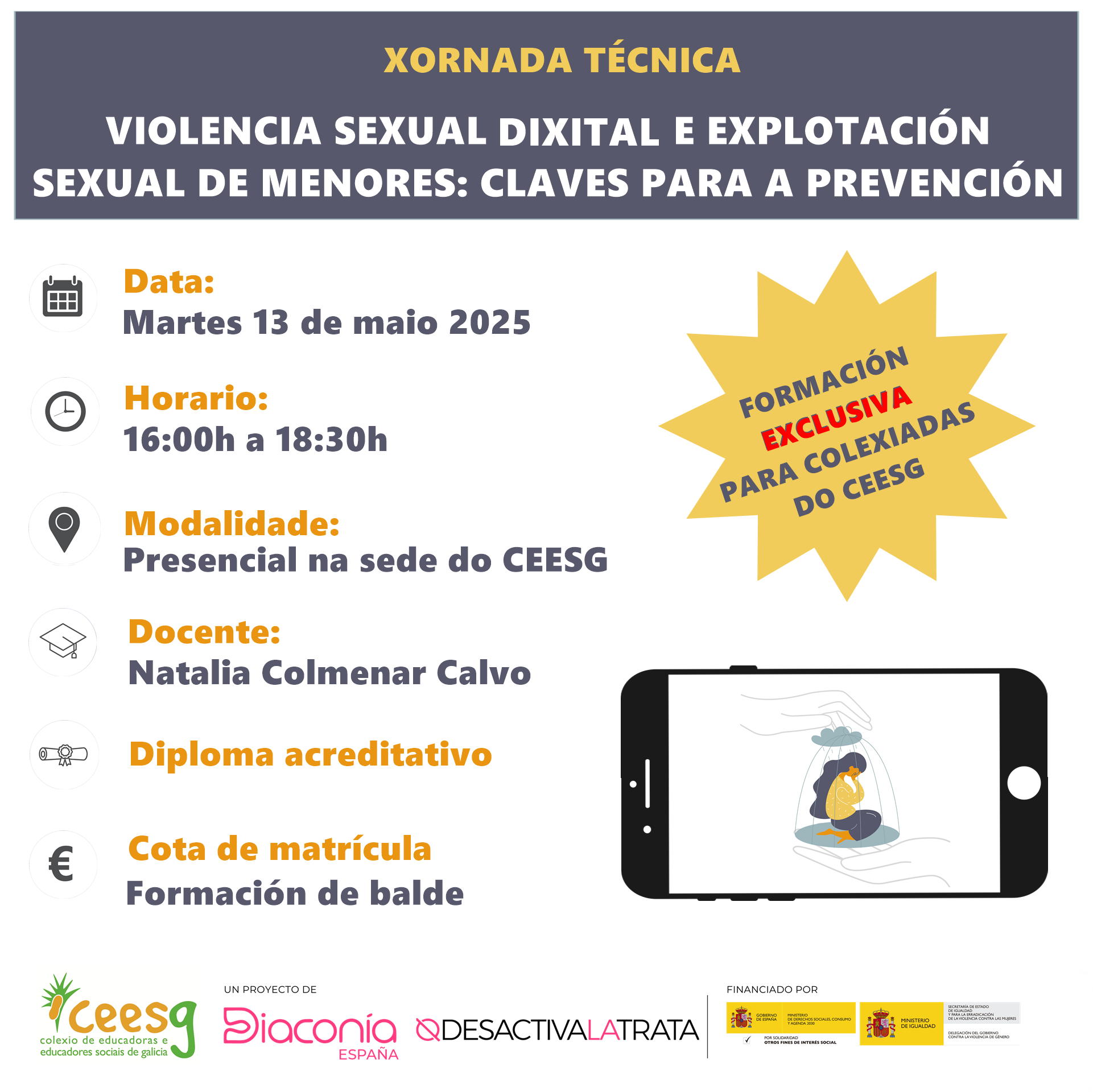 Violencia sexual dixital e explotación sexual de menores: claves para a prevención