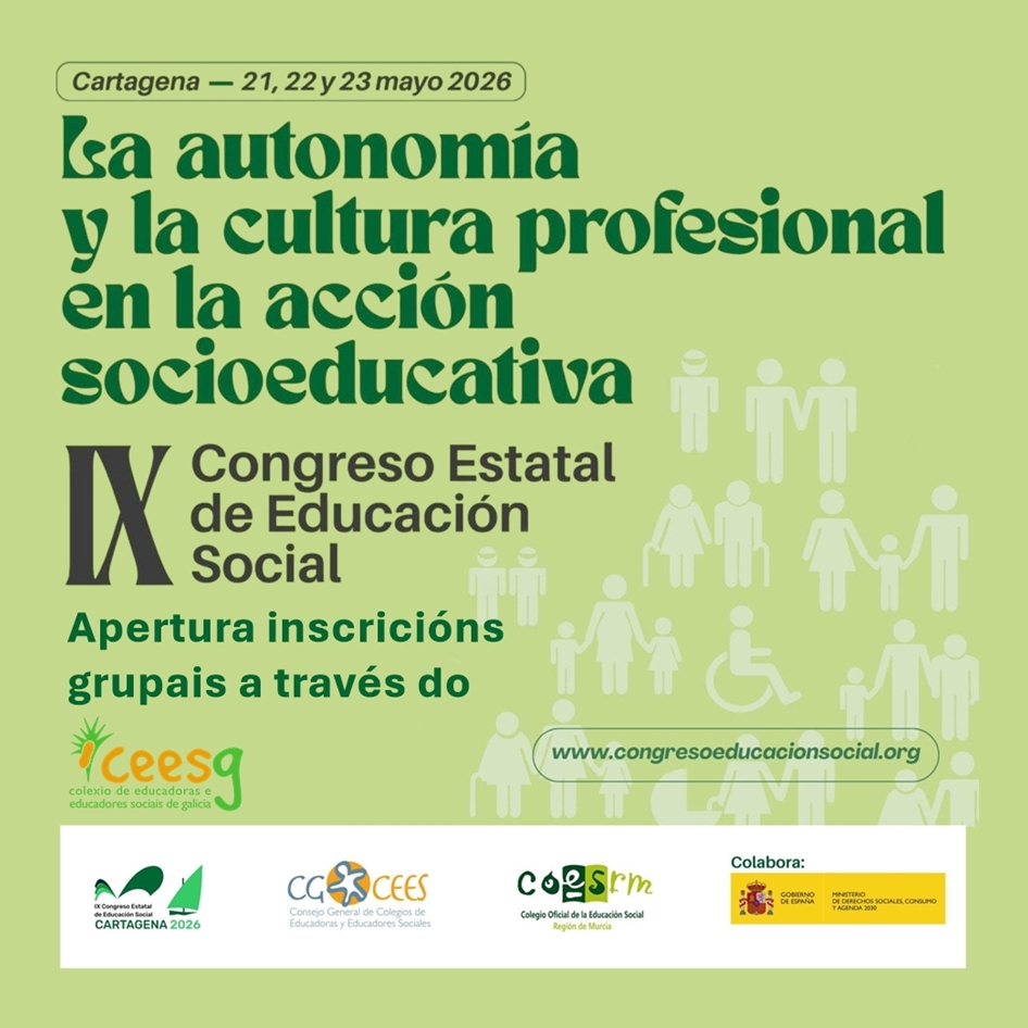 Pre-inscricións grupais IX Congreso de Educación Social
