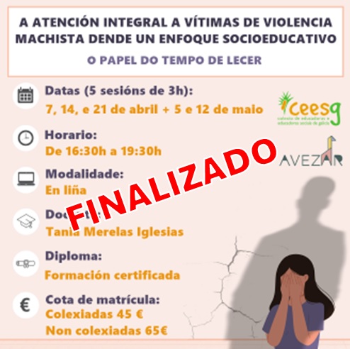 Curso: A atención integral a vítimas de violencia machista dende un enfoque socioeducativo